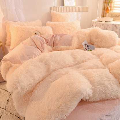 Liora – Kuschelige Winterdecke aus Mink-Velours und Flanell für gemütliche Nächte