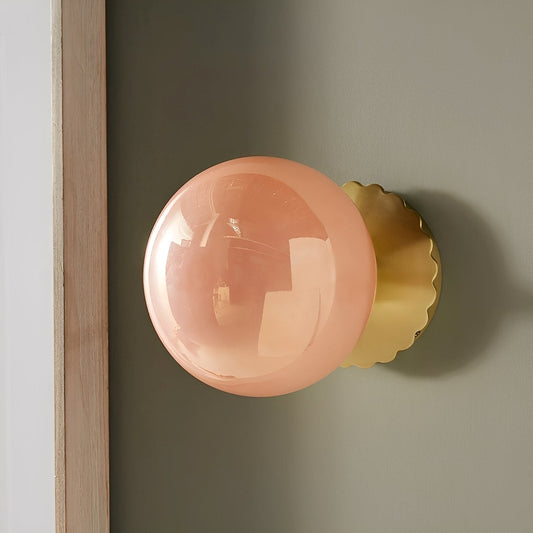 Ylva – Glaswandlampe für Wohn- und Schlafzimmer