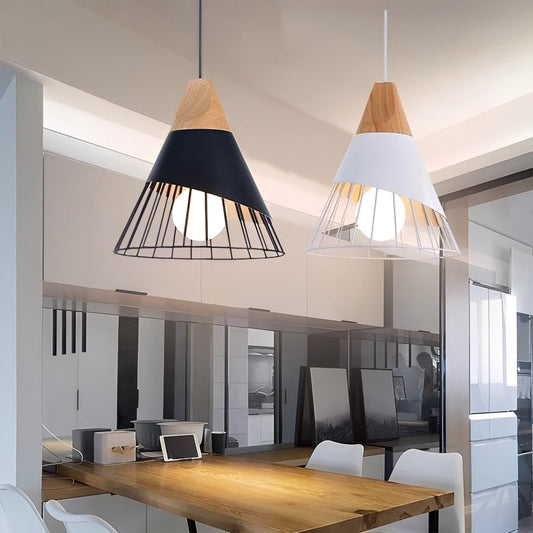 Elsa – Skandinavische Holz-Deckenlampe
