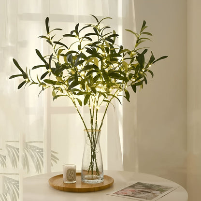 Annelie – Dekorative Lichterkette mit Olivenblättern