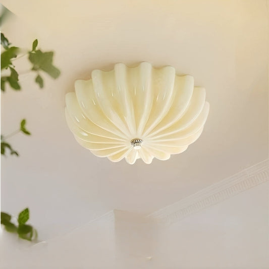 Hana – Glas-Deckenleuchte im modernen Cream-Stil