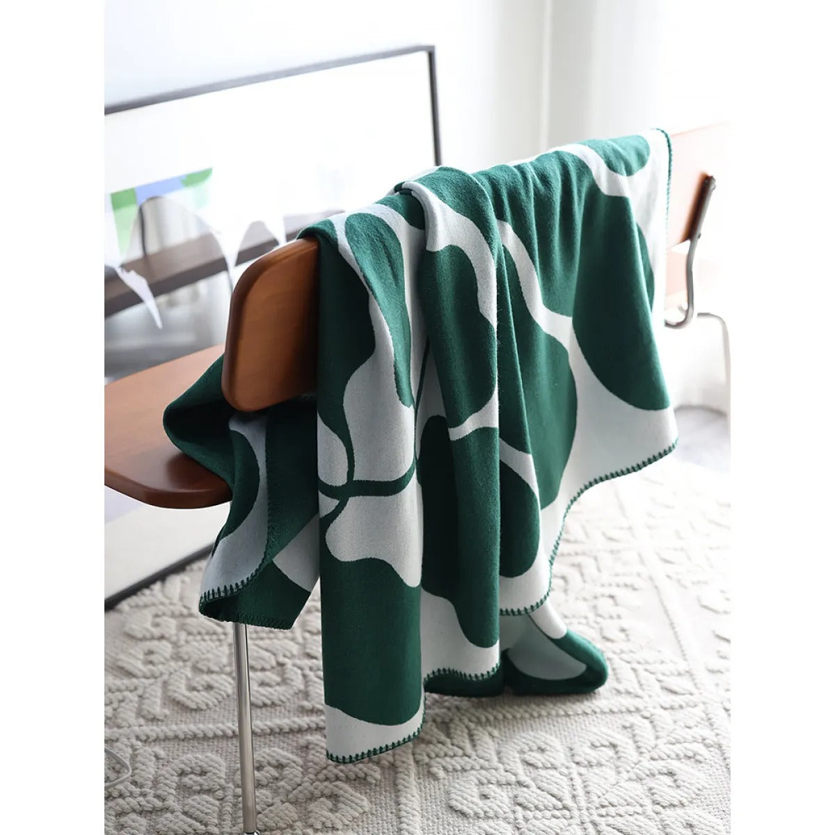 Akemi – Jacquard-Cashmere-Wolldecke