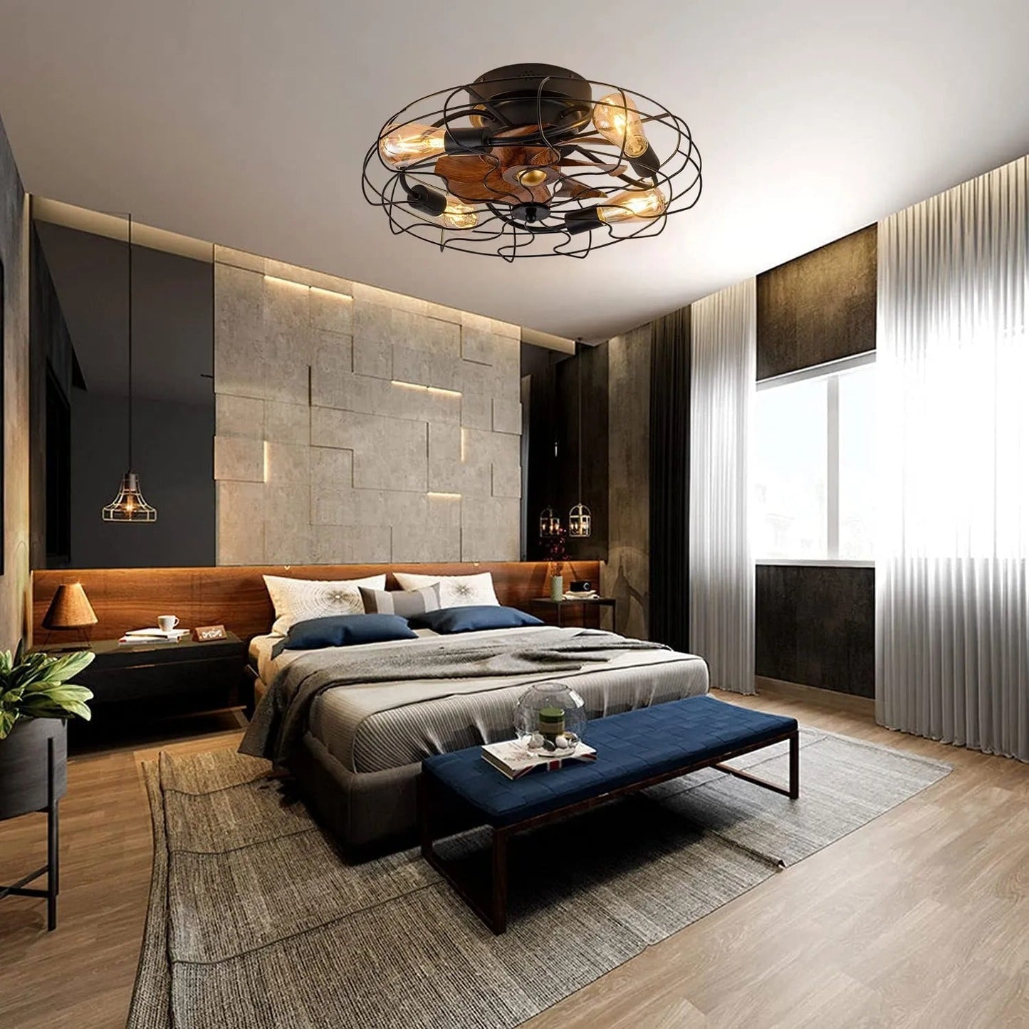 Diana – Amerikanische Deckenventilator-Lampe