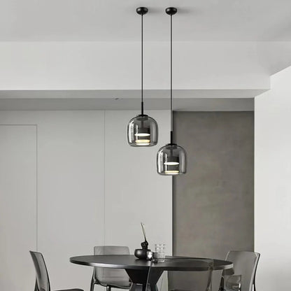 Solenn – Retro-Modernes Glas LED Pendelleuchte