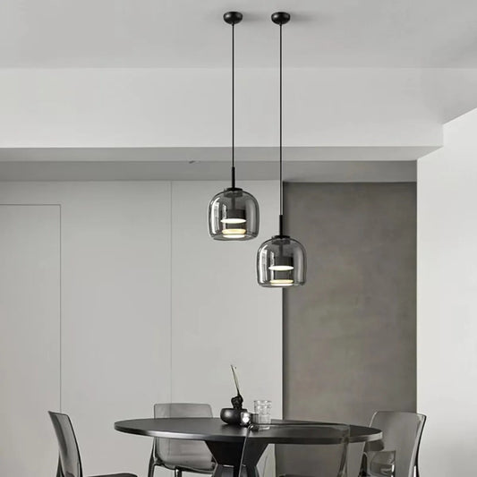 Solenn – Retro-Modernes Glas LED Pendelleuchte