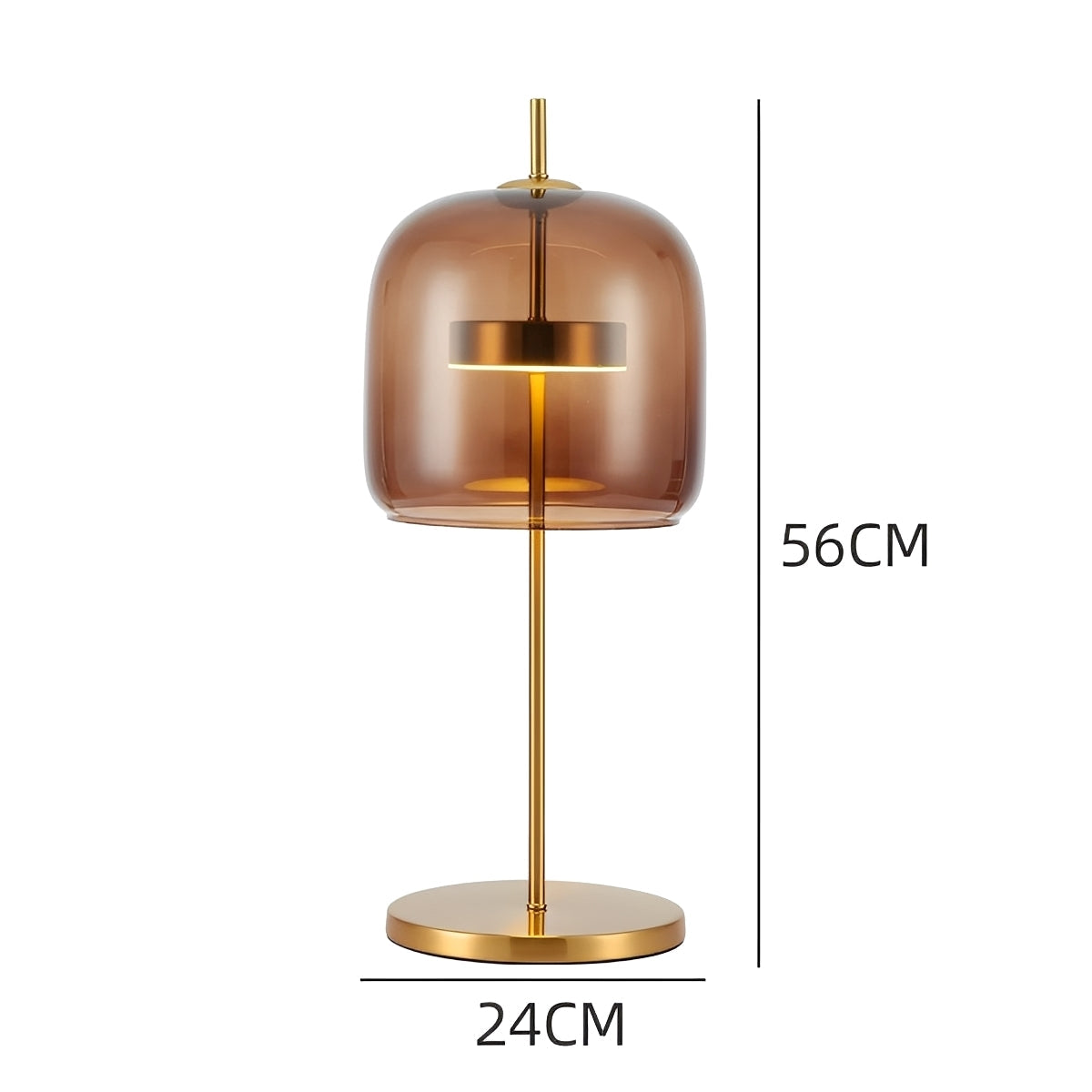 Kimel – Moderne LED-Glas-Tischlampe