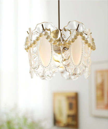 Florina – Glas-Hängeleuchte mit Blumenmustern für elegante Räume