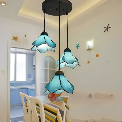 Vivienne – Tiffany Retro Glas-Deckenlampe