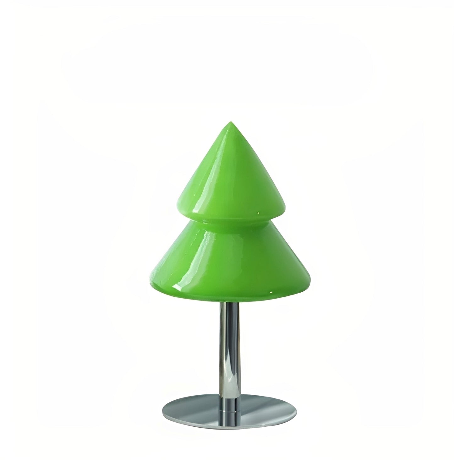 Noelle – Bunte Tischlampe in Tannenbaumform