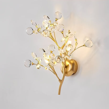 Zuko – Kristall-Wandlampe im Zweig-Design
