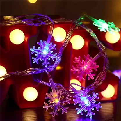 Eira – Schneeflocken-Lichterkette mit Fernbedienung