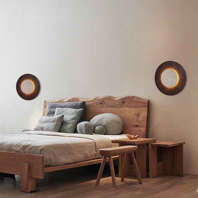 Aiko – Japanische Steinwandlampe