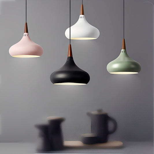 Shaira – Schlichte Holz-LED Hängeleuchte