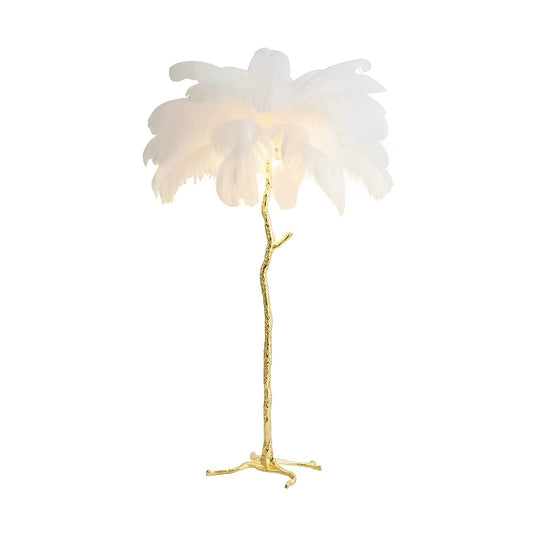 Gia – Stehlampe mit Kunstharz-Federn
