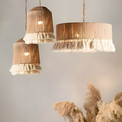 Serena – Boho Vintage Pendelleuchte mit Quasten