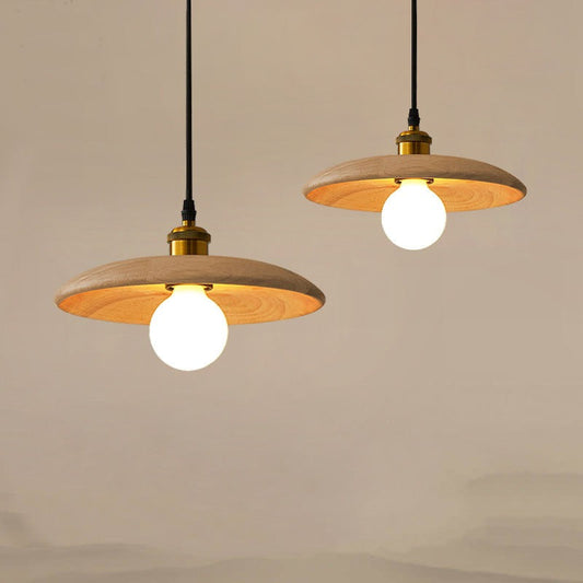 Elha – Lampe aus echtem Holz und Metall