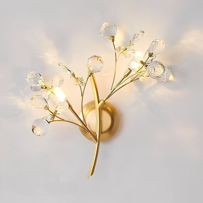 Zuko – Kristall-Wandlampe im Zweig-Design