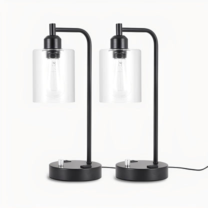 Carmina – Tischlampe mit USB-Ports & Stufenloser Helligkeitseinstellung