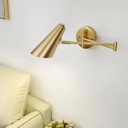Mira – Klappbare Lampe für die Wand mit beweglichem Arm