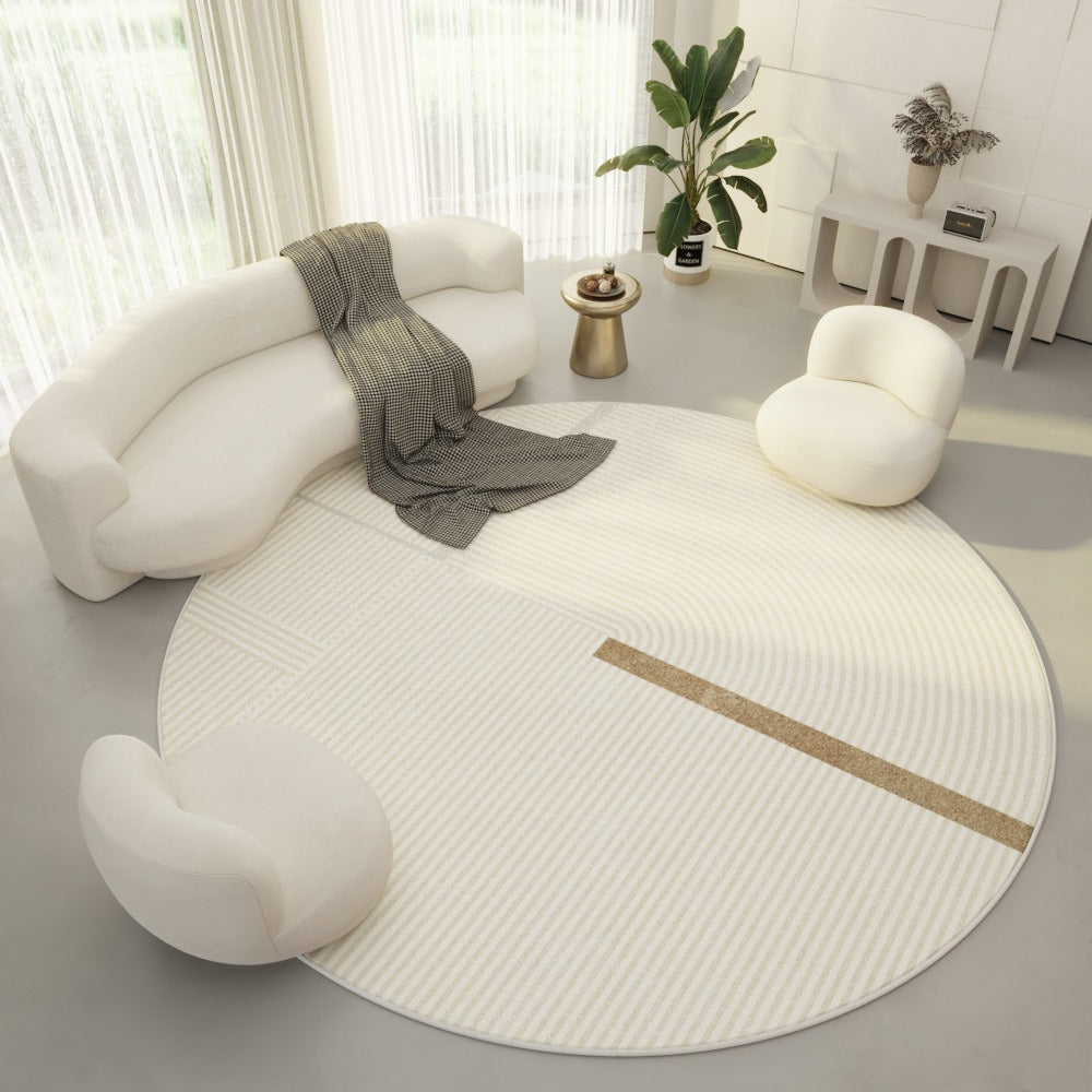 Mira – Moderner Runder Teppich im Einfachen Design