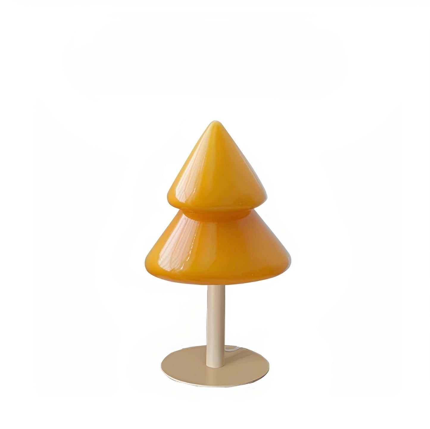 Noelle – Bunte Tischlampe in Tannenbaumform