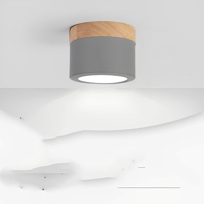 Lumi – Zylinder-Deckenlampe im nordischen Stil
