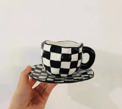 Arielle – Retro Herztassen Kaffeebecher
