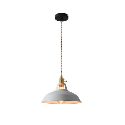 Mella – Industrie-Hängelampe im Macaron-Design aus Metall