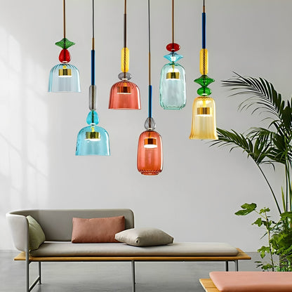 Liv – Retro Macaron-Pendelleuchte im nordischen Stil
