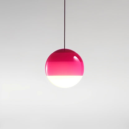 Anne – Nordische Pendelleuchte aus buntem Glas