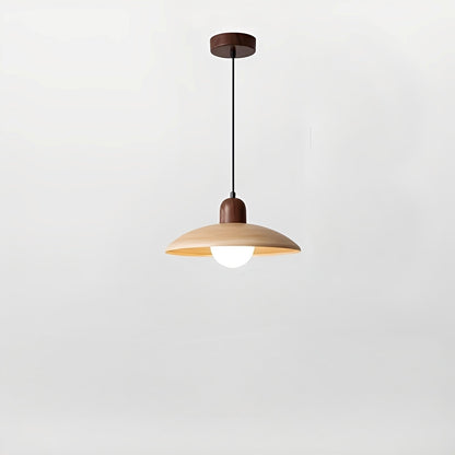 Ylva – Hängeleuchte im Walnussholz-Design