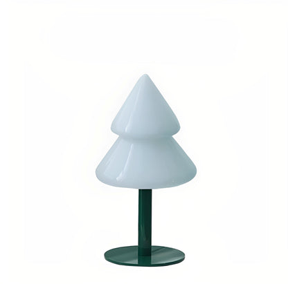 Noelle – Bunte Tischlampe in Tannenbaumform