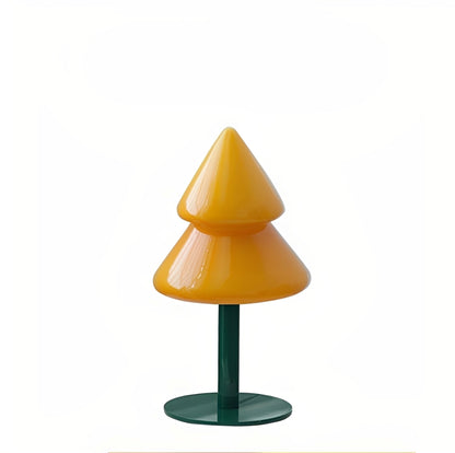 Noelle – Bunte Tischlampe in Tannenbaumform