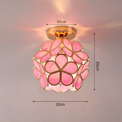 Celia – Deckenleuchte mit Kristallen