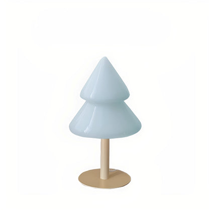 Noelle – Bunte Tischlampe in Tannenbaumform