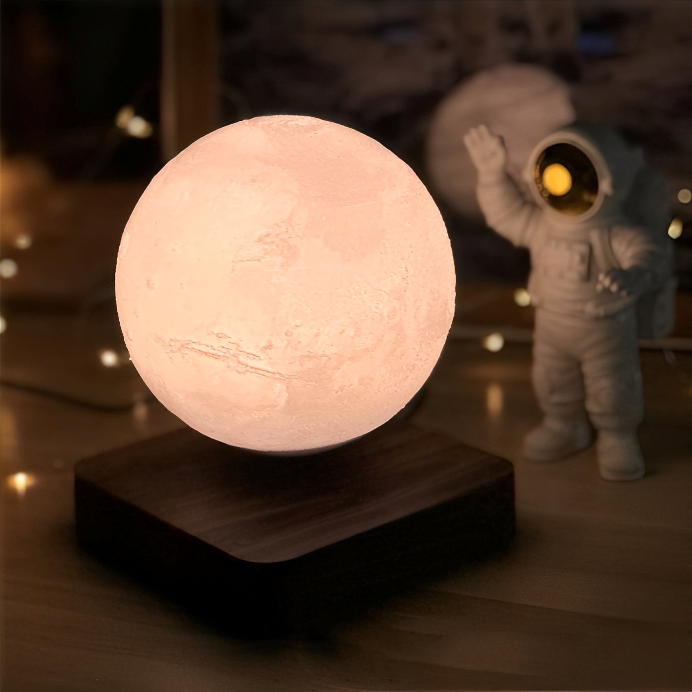 Lunaris – Schwebende 3D-Mondleuchte