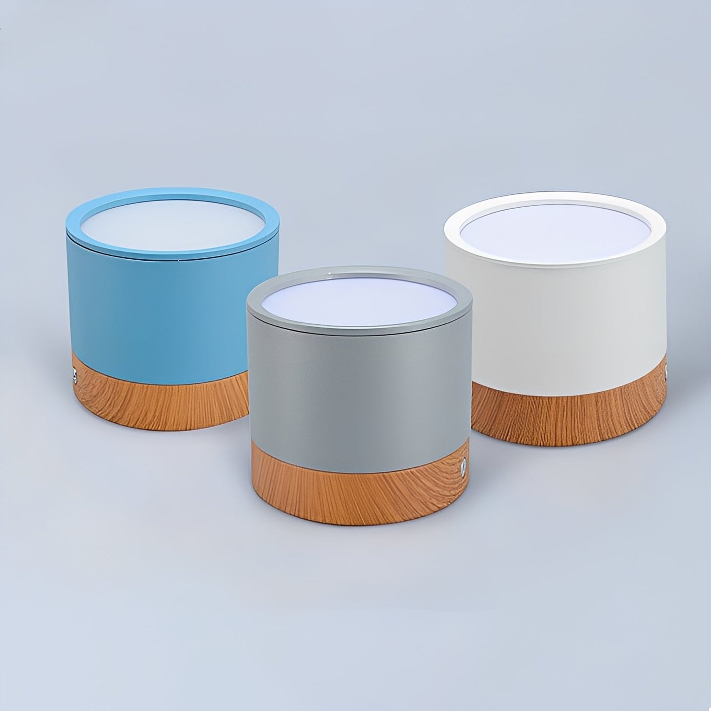 Noah – LED Macaron Holzoptik Deckenleuchte