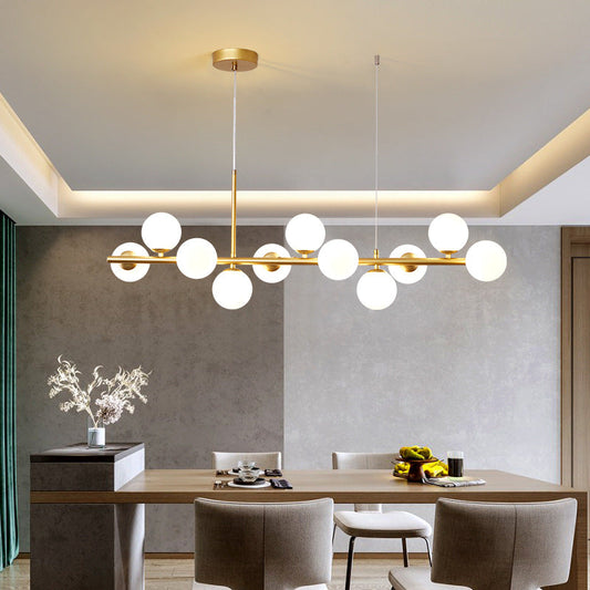 GoldLine – Eleganter Esstisch-Kronleuchter mit Designer-Flair
