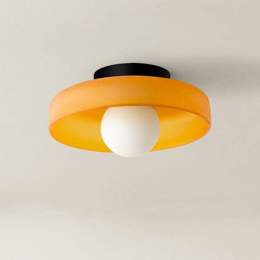 Camille – Französische Retro-Deckenlampe aus Glas
