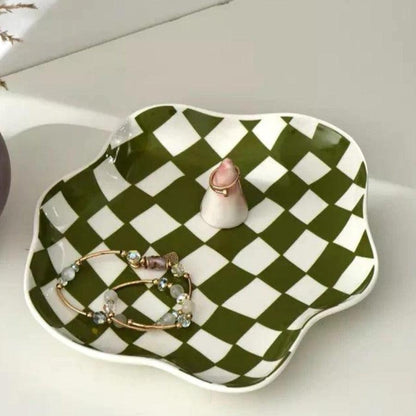 CloudBowl – Kariertes Keramik-Schälchen im sanften Design