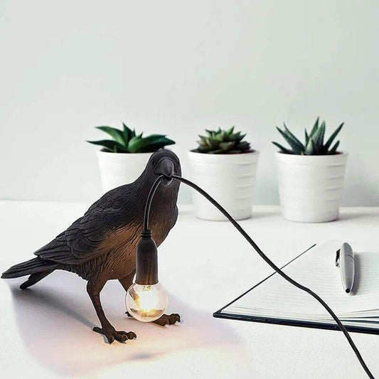 Lambert – Nordische Vogel-Lampe als Tisch- oder Wandleuchte