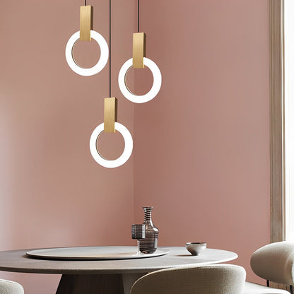 Nordra – LED-Hängelampe im skandinavischen Ringlook für moderne Wohnräume