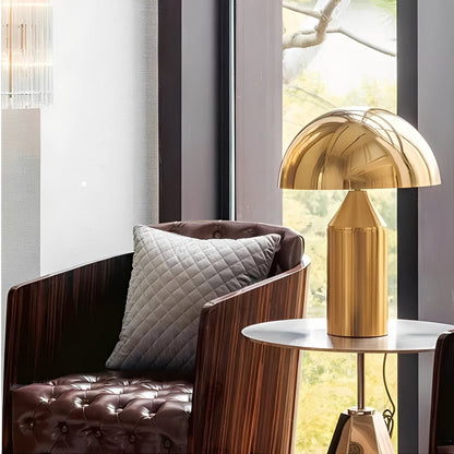 Keiko – Schicke Metall-Tischlampe im Pilzdesign