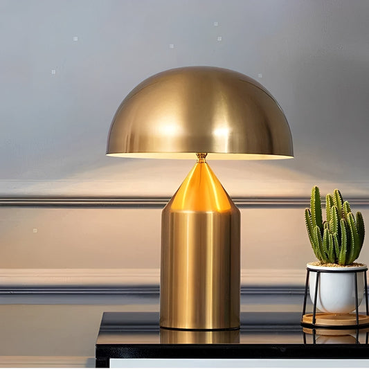 Keiko – Schicke Metall-Tischlampe im Pilzdesign
