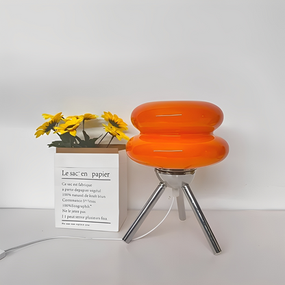 Yaren – Glastischlampe im Burger-Stil