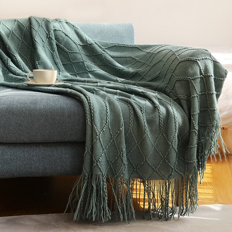 Uela – Kuscheldecke aus Korallenfleece im Einfarb-Look