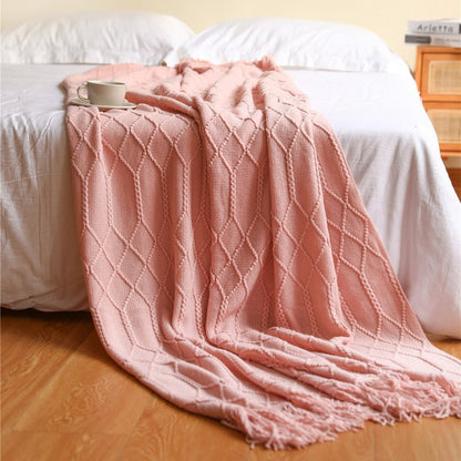 Uela – Kuscheldecke aus Korallenfleece im Einfarb-Look