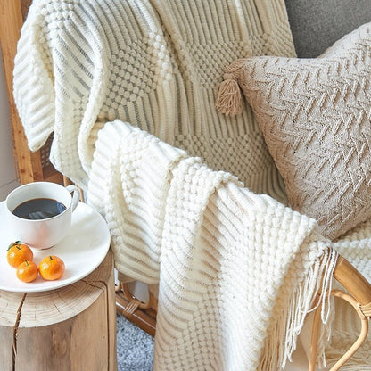 Uela – Kuscheldecke aus Korallenfleece im Einfarb-Look