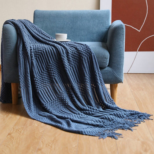 Uela – Kuscheldecke aus Korallenfleece im Einfarb-Look