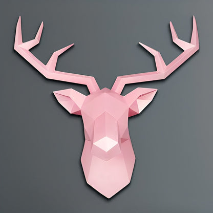 NordicAntler – Antilopenkopf-Wanddeko im Vintage-Stil